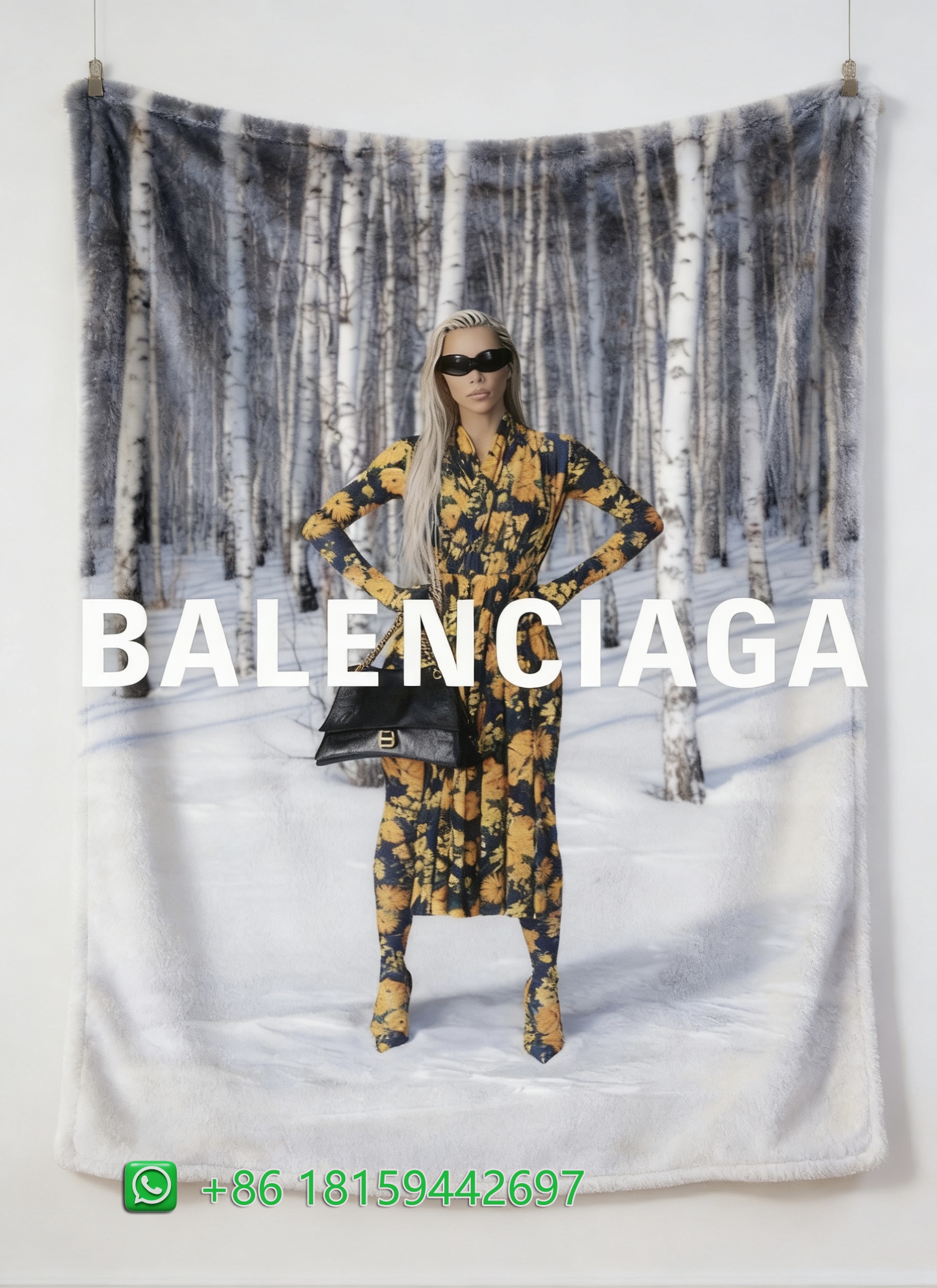 Balenciaga Throw Blankets